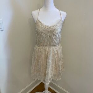 White Abercrombie and fitch dress size small